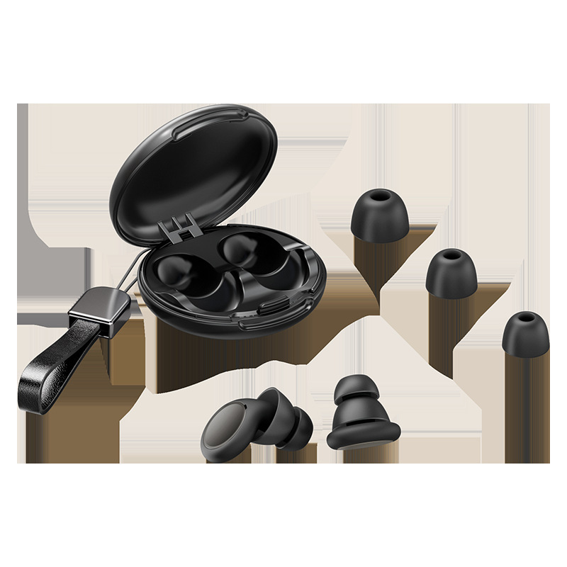 Noise Reduction Earplugs for Swimming, Sleeping, Airport, Filter Element, Double-Layer Silicone, Sleep Wireless Headphones, Comfortable Earplug Type