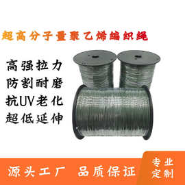 厂家供应大力马编织绳  高强度防割耐磨耐腐蚀超高分子拉力绳