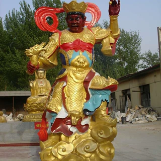 定制彩绘四大天王佛像摆件广场寺庙持国增长多闻广目天王供奉神像