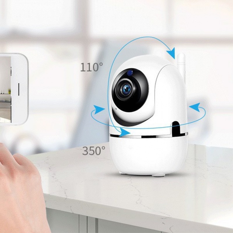 Fabricante directo de monitoreo inteligente de antena única infrarrojo humano amarillo HD cámara de monitor wifi inalámbrico de visión nocturna
