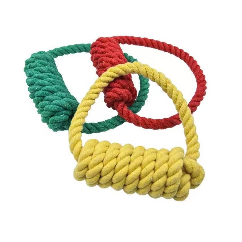 Cotton rope pull ring