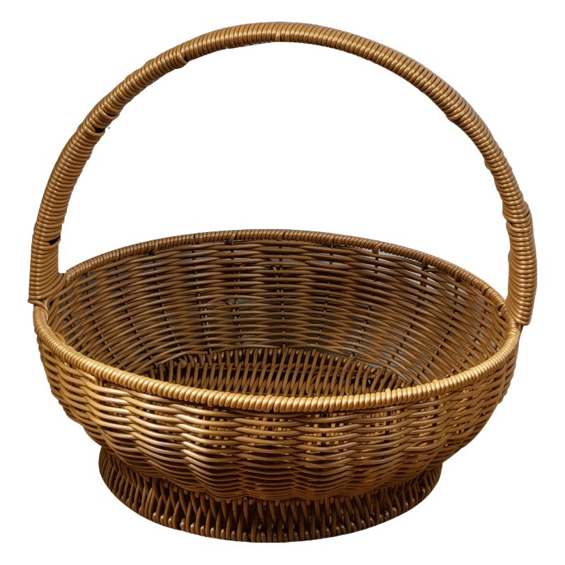 Basket de hierro de mimbre de caña de bambú cesta de ratán comprar Cesta de verduras cesta de fruta cesta de regalo cesta de ratán