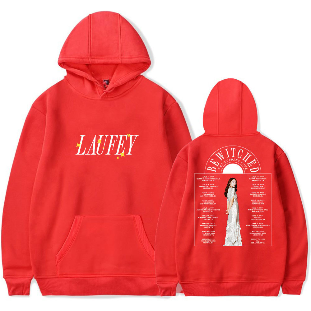 Laufey Print Hoodie Bewitched The Goddess Tour Merch Women