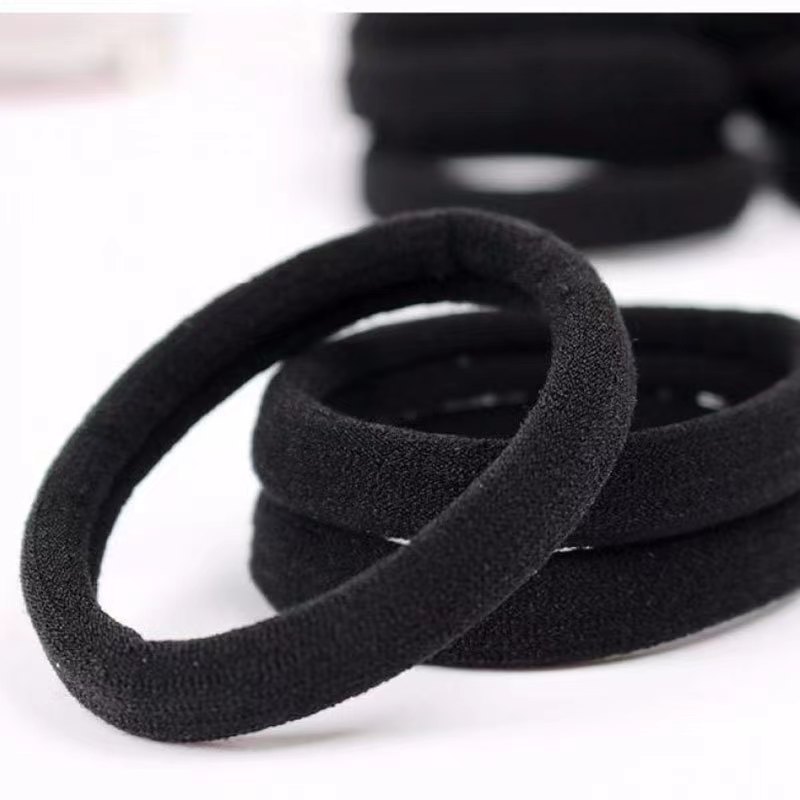 Simple Korean version of towel circle high elastic seamless hair band women's basic ponytail head rope holster rubber band wholesale