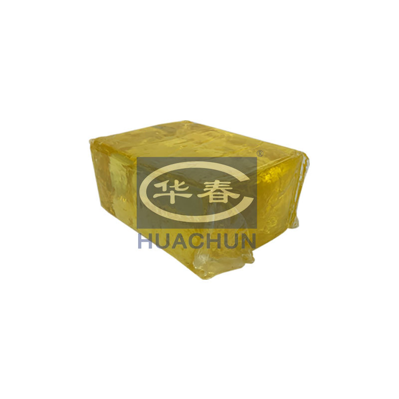 华春 热熔胶厂家 魔术贴用热熔胶 黄色胶块 粘扣带热熔胶