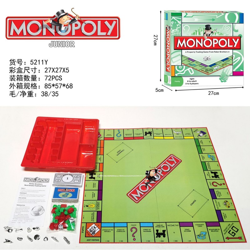 外国貿易英語版モノポリー名所と遺跡海賊モノポリーカードボードゲームおもちゃ|undefined