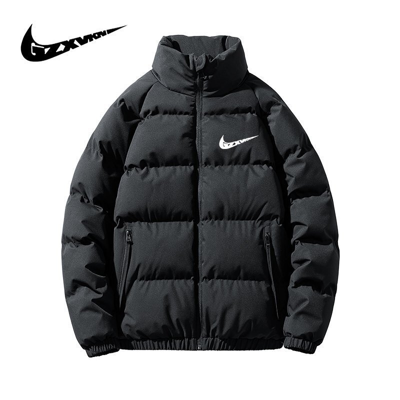 2025 Cross-Border Cotton-Padded Jacket Men's Winter New Hong Kong Style Loose Large Size Cotton Jacket Youth Cotton-Padded Jacket