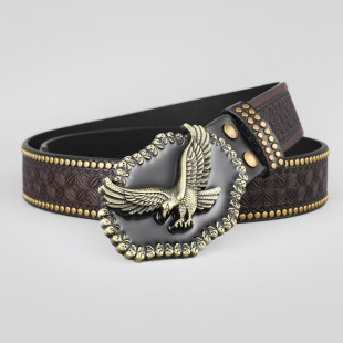 Trend fashionable retro universal belt for leisure, light luxury style