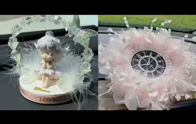Car ornaments: for Women, Aromatherapy - garland-ballet-girl-crystal-bead-feather-cushion