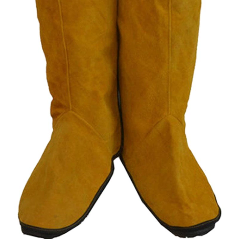 Защита ног из воловьей кожи Защита ног Сварщик Крышка для ног Защитный чехол для ног Износостойкий Теплоизоляционный огнеупорный чехол для ног от брызг цветов