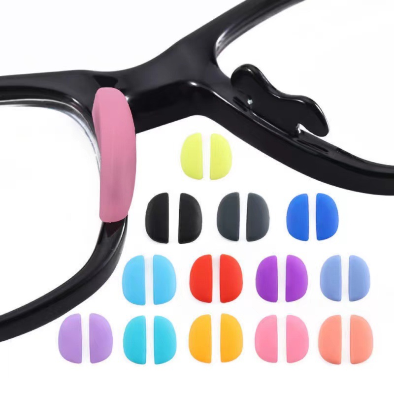 New children's glasses silicone nose pads, soft, anti-slip, anti-pressure mark glasses accessories, candy-colored silicone nose pads
