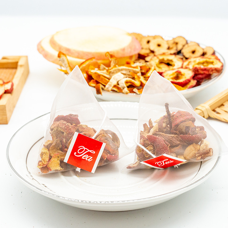 Red Date Five Treasure Tea Bags Ren Shen Huang Jing Gou Qi Triangular Pyramid Tea Sachets 150g Cold Brew Herbal Tea preparation