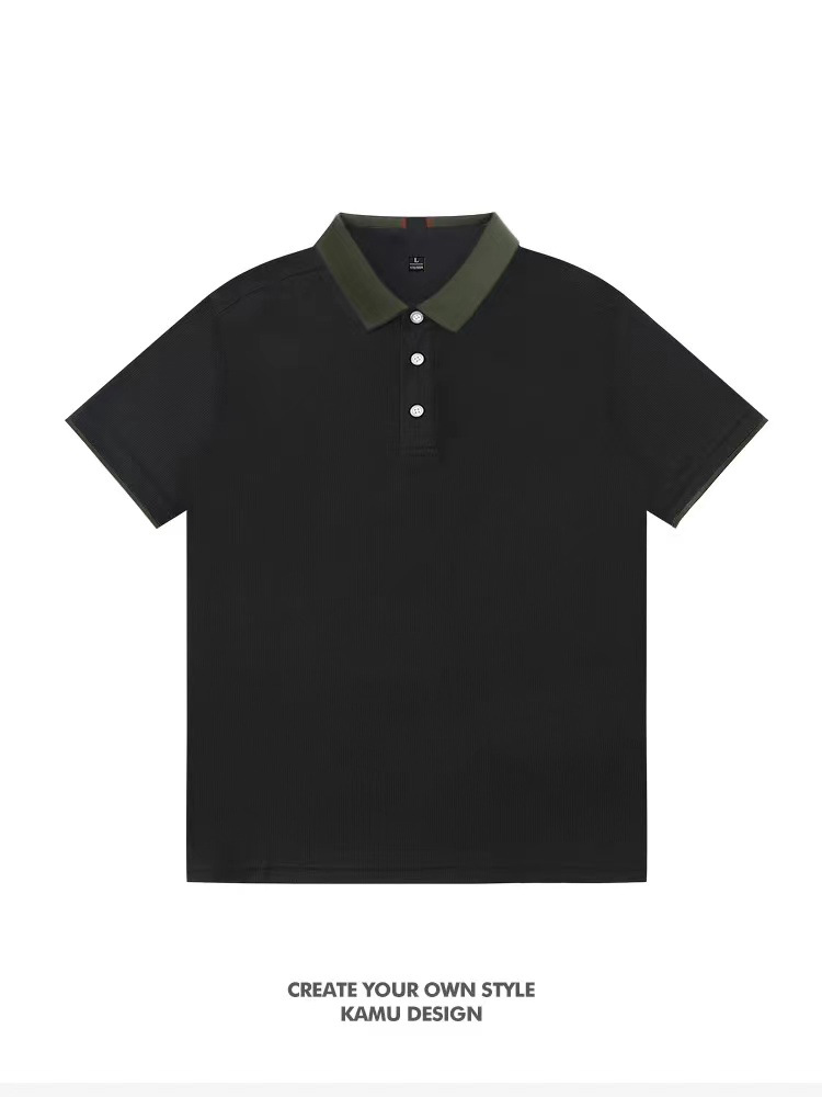 Hombre de verano personalizado bordado impresión nueva polo de tapa de alta gama camiseta casual de negocios camiseta de manga corta chaqueta