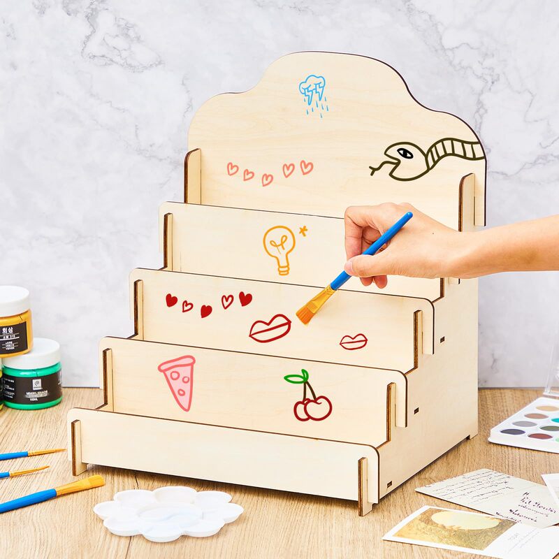 Cross-border Greeting Card Display Stand Wooden Sticker Portable Card Exhibition Multifunctional Wooden Jewelry Storage Creative Cross-border Greeting Card Display Stand Wooden Sticker Portable Card Exhibition Multifunctional Wooden Jewelry Storage Creative