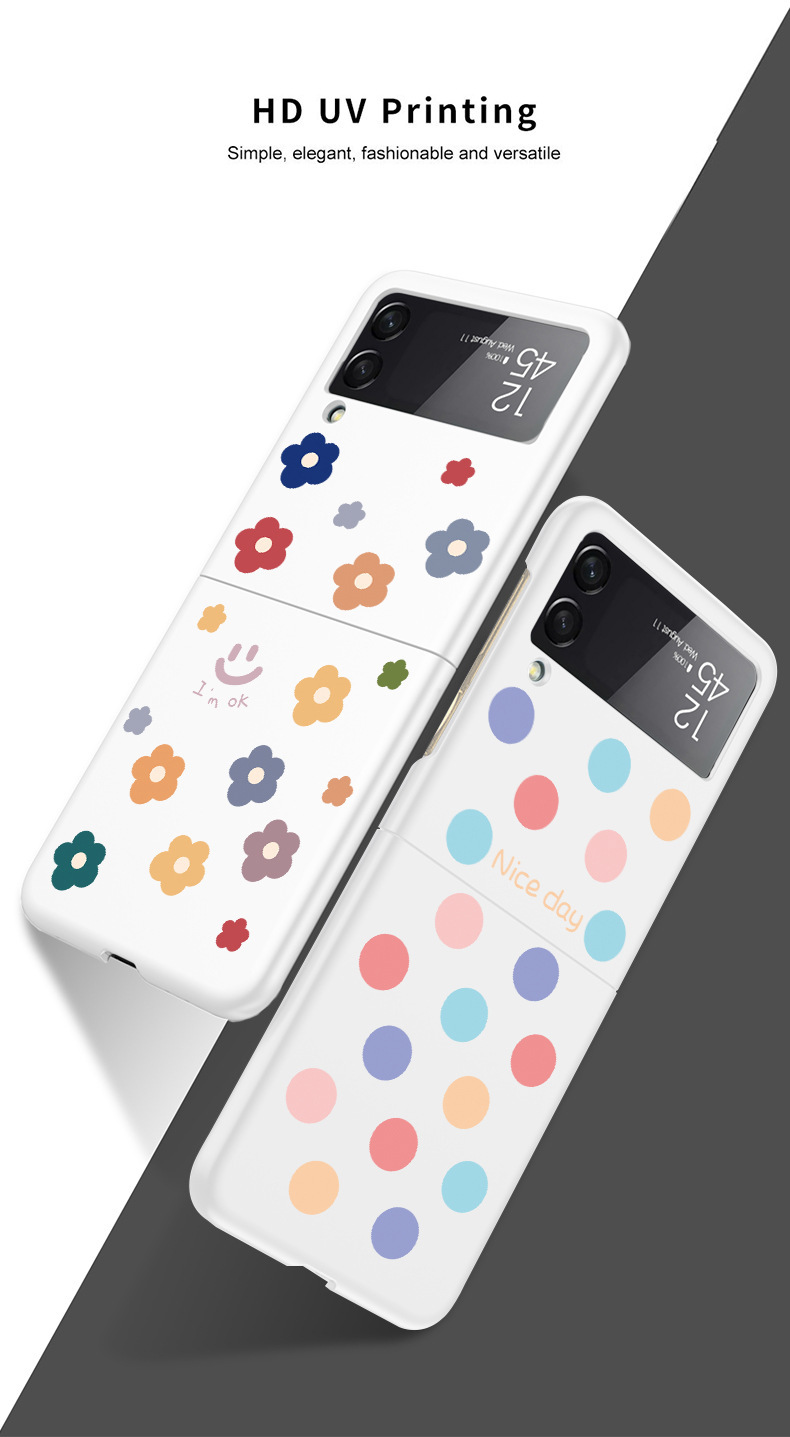 Title 2, Creative Painted Phone Case Solid Matte Folding...