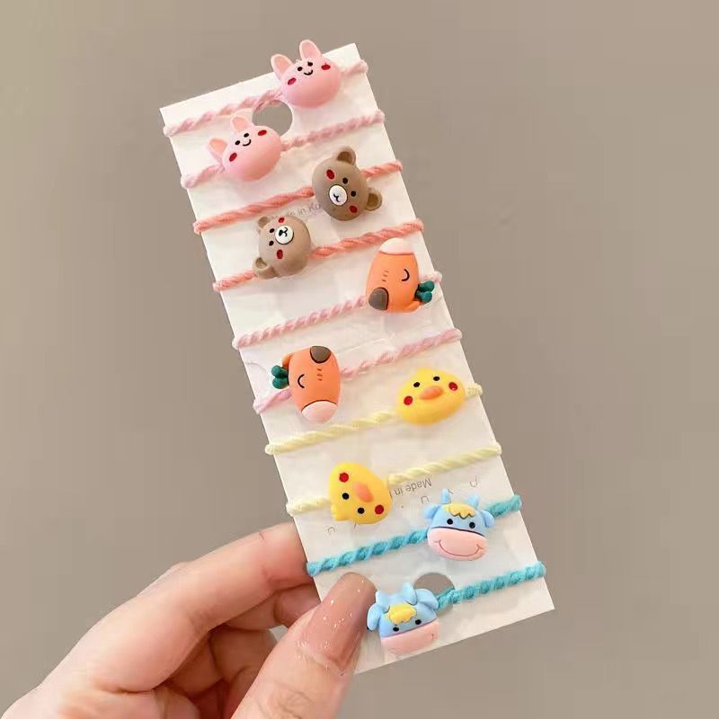 Bebé atado cabello de cabello niñas no lastimar cabello corda de goma anillo de cabello bebé tocado de cabello adorable para niños mujeres