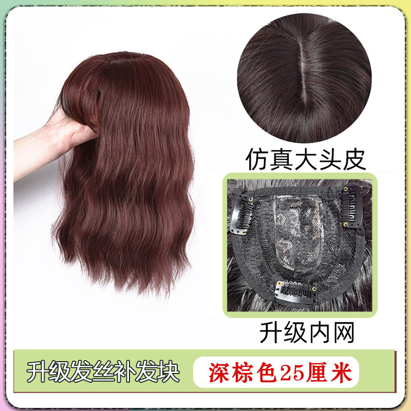 Postizo de Cabello Rizado para Coronilla de Fibra de Alta Temperatura image 9