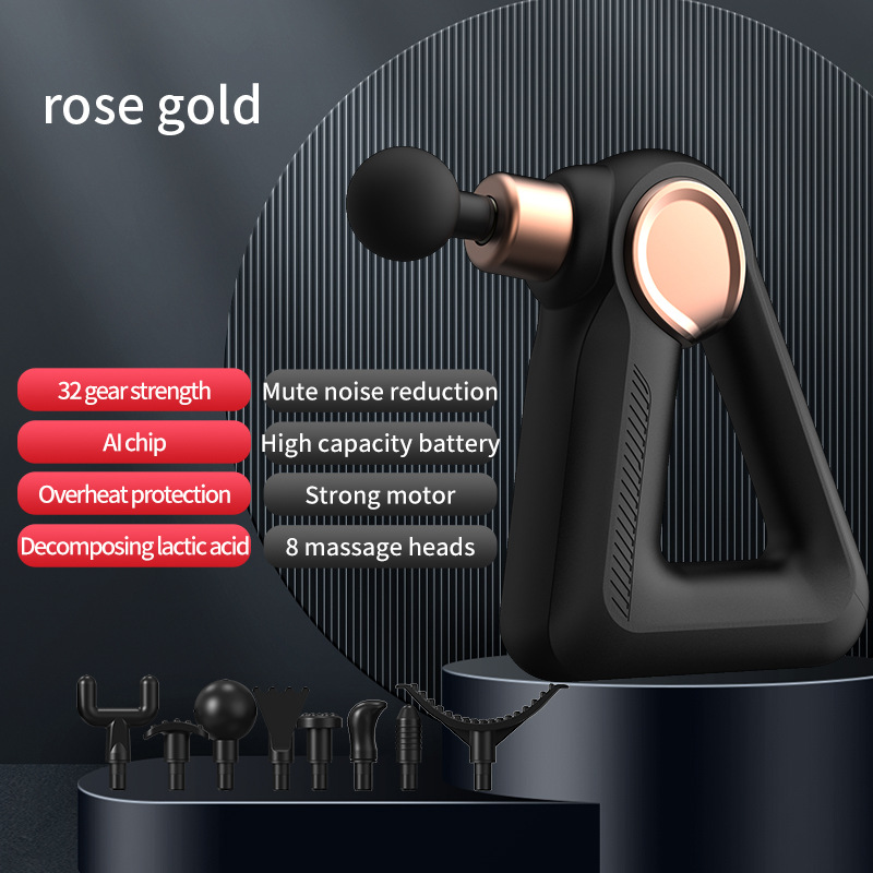 Cruz-frontera triángulo fascia pistola masaje pistola muscular profunda relajación ejercitador de alta frecuencia fisioterapia Dispositivo portátil Nuevo