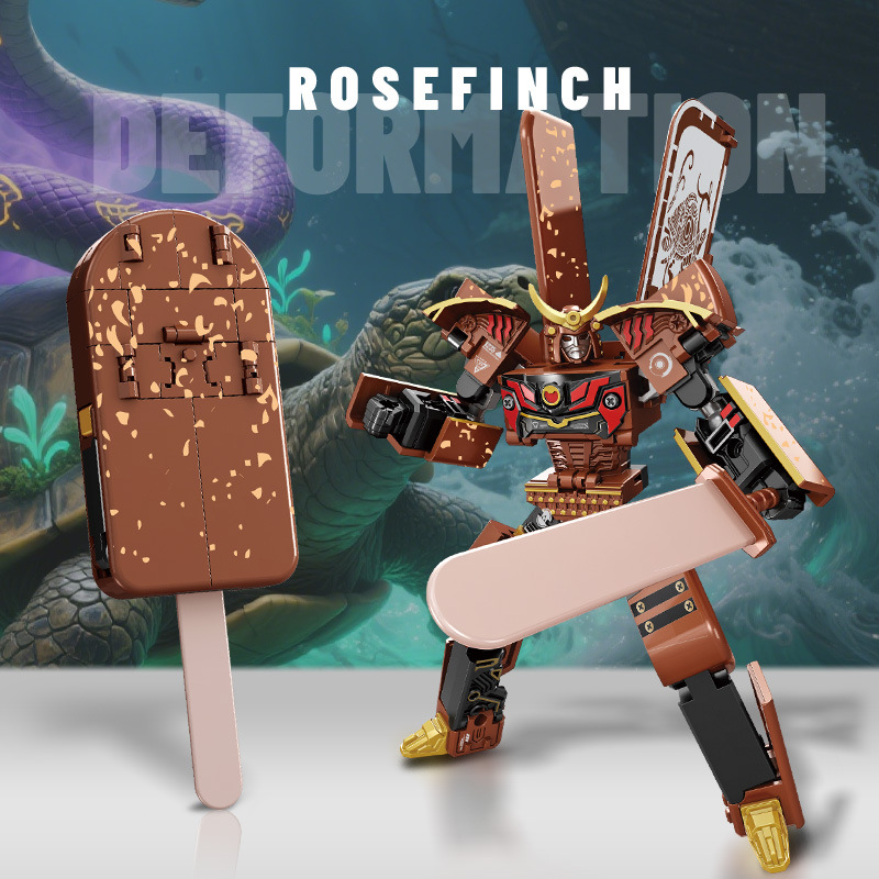 Робот-трансформер Star Steel Ice Cream Warrior красный