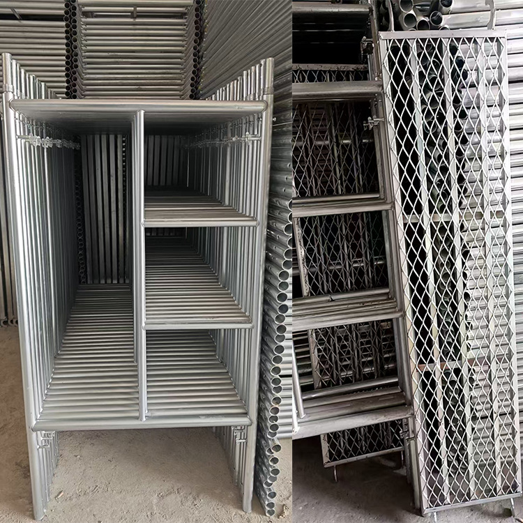 重庆库房批发镀锌脚手架 加厚移动脚手架门式脚手架梯形脚手架