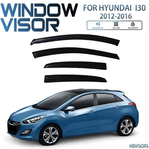 Suitable for HYUNDAI I30 rain shield rain eyebrow rain shield black warrior Window visor