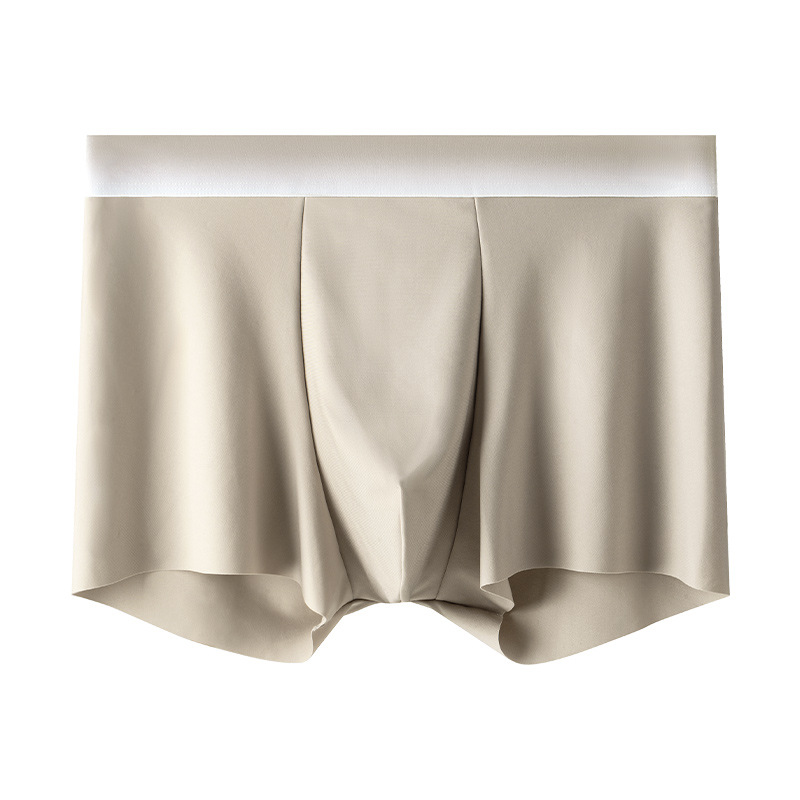 [Personalizada] calzoncillos de hombre de seda de hielo 10A grado A algodón bacteriostático entrepierna cómoda y transpirable nuevo tipo de pantalones de calzoncillos