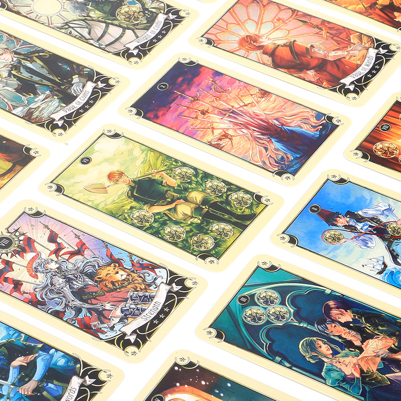 Mysterious Manga Tarot Cards Oracle Deck Board Game English_voghion.com