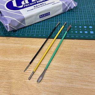 Light clay soft pottery clay sculpture tools stainless steel hand-made sculpture stone clay spatula carved clay suit