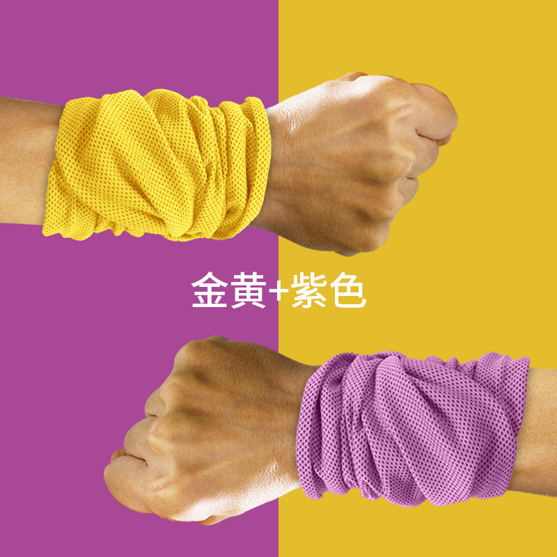 冷感手首汗拭きタオル運動腕保護薄手男女フィットネス汗吸収ランニングテニス腕保護バドミントン腕タオル|undefined