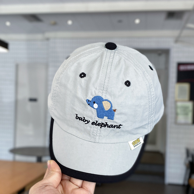 Sombrero de bebé primavera y verano estilo fino de secado rápido sombra del tesoro masculino lengua de pato gorra de béisbol protector solar para niños verano dibujos animados niños verano