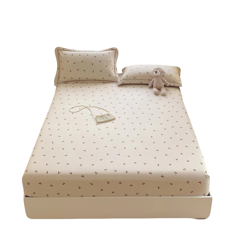 Colcha de algodón de una sola pieza 100 algodón cubierta protectora de colchón de dibujos animados para niños 2025 nueva cubierta de cama con todo incluido