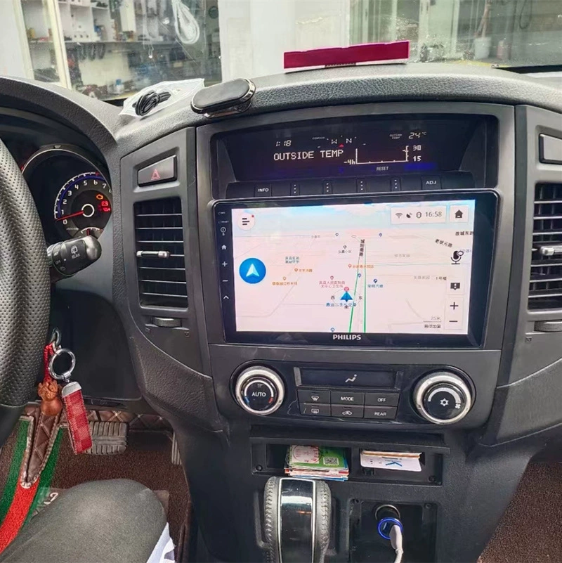 Подходит для Mitsubishi Pajero Navi 9-дюймовый большой экран Android автомобильный навигатор