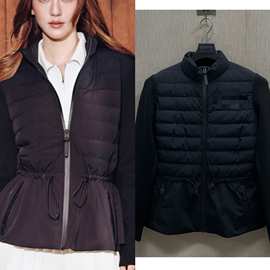 吴千语同款黑色立领轻薄羽绒服女秋冬季新款收腰显瘦百搭保暖外套