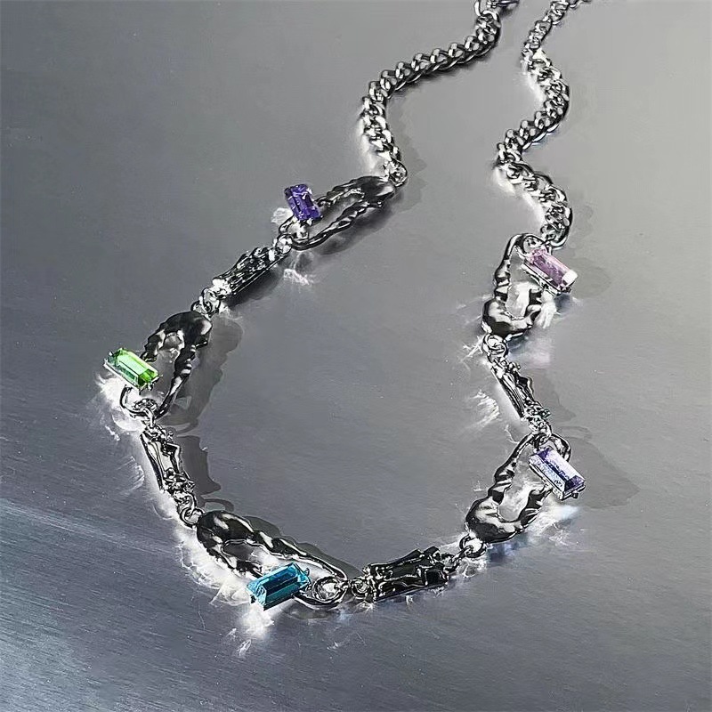 Paper Clip Pattern Women's Gender Modern Style Paper Clip Alloy Plating Women's Necklace