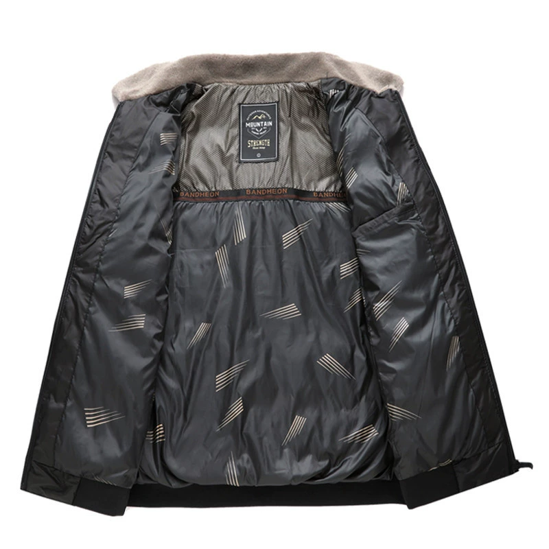 Demi-season short down jacket for leisure