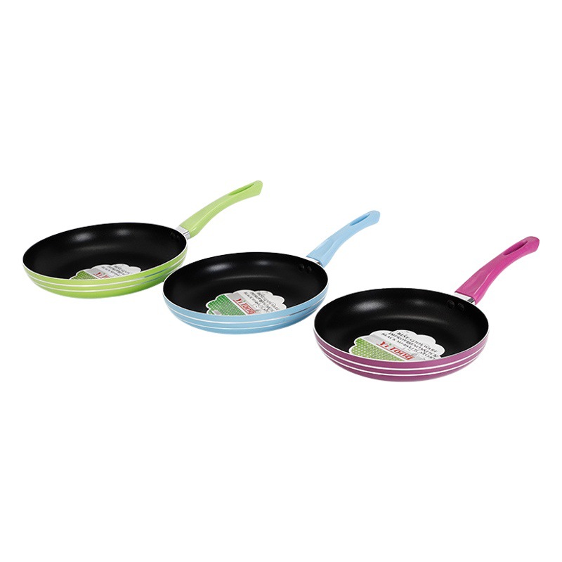 Sartén antiadherente al por mayor con un solo mango para uso doméstico.