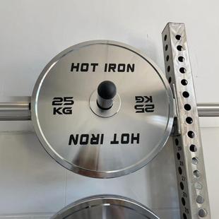 Precision pure steel electroplated barbell plate large hole counterweight electroplated steel plate counterweight plate commercial strength training competitive plate