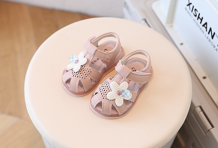 Estate nuove donne bambino 0-1-2 anni neonato suola morbida scarpe da principessa da passeggio sandali Baotou per bambini_voghion.com