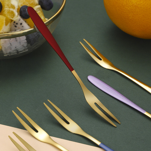 304 stainless steel fruit fork, dessert cake fork, moon cake fork, household salad fork, internet celebrity western food fork, fork