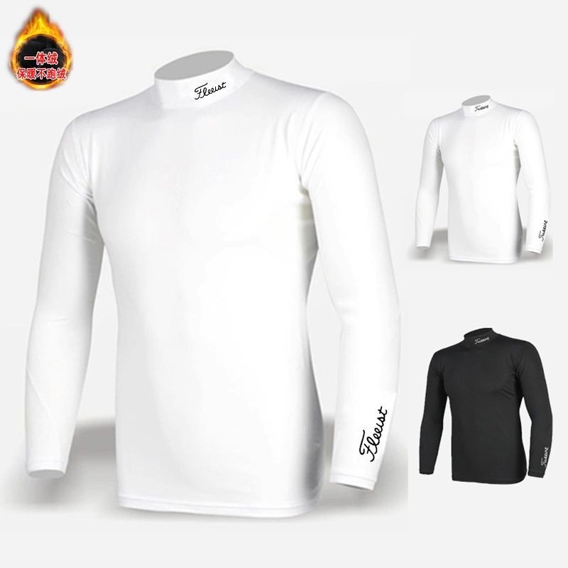 Spring and Autumn New Golf Clothing Men's Long Sleeve Pullover Stretch Slim Casual Sports Bottoming Shirt