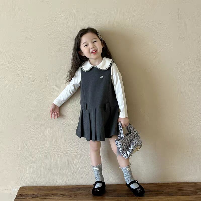 Mädchen Zweiteiliges Kleid Set Für Den Herbst Modisches Outfit_voghion.com