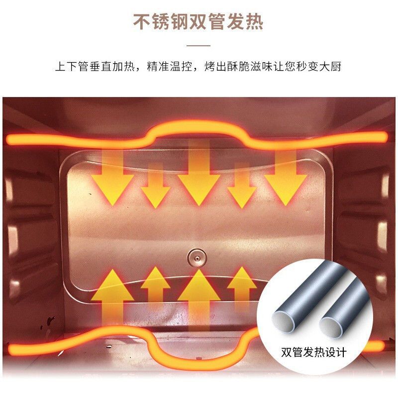 ACA mini horno eléctrico hogar pequeño multifunción horno todo en uno hogar horno eléctrico ventilador pequeño 12L