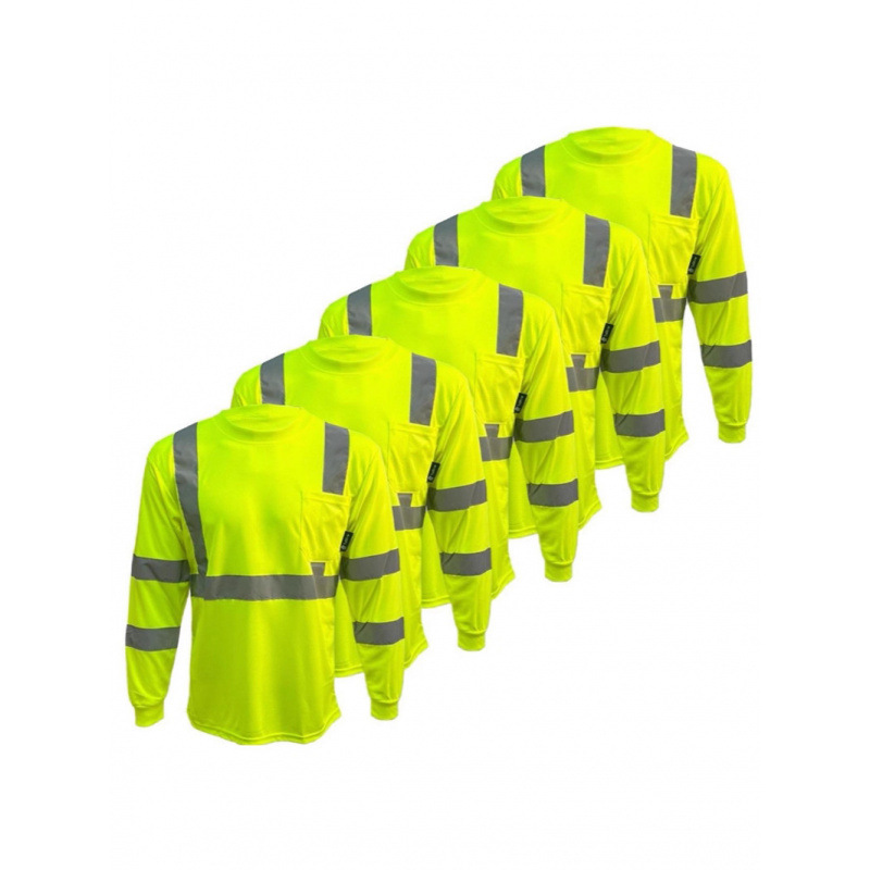 Factory Direct Sales American Workwear Summer Sun Protection Comfortable Round Neck Long-Sleeved Shirt Cross-Border Digital Printing