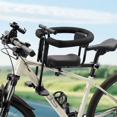 Motorcycle cushion | Seat Front - upgraded-new-black-seat-armrest-footrest-backrest-full-guardrail