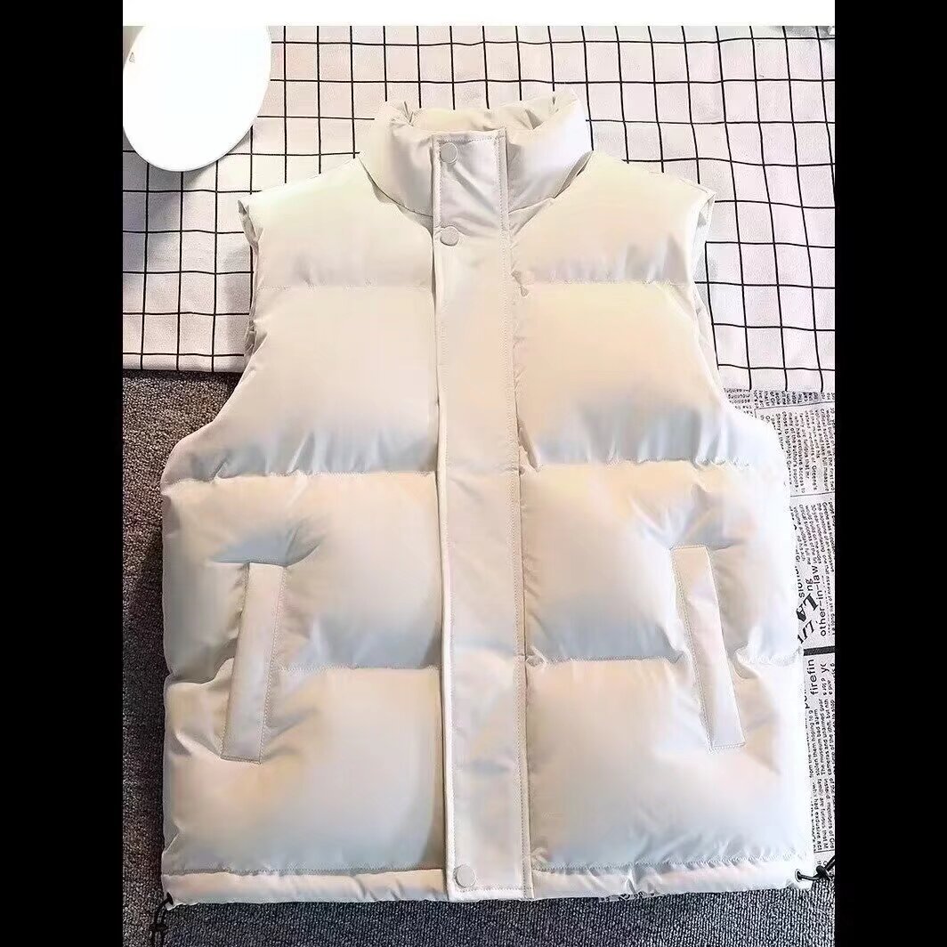 겨울 조끼, 가을 신상 아웃도어 조끼, 트렌디 브랜드 아우터, 민소매 조끼, 캐주얼 다운 재킷, 트렌디하고 심플