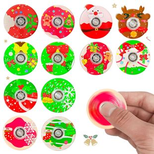 Amazon Christmas Cartoon Finger Spinner Old Man Tree Elk Snowman Christmas Party Gift Decompression Toy