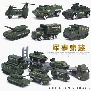合金车模9只套装 军事消防工程警车救护车模型礼盒套装 跨境热卖