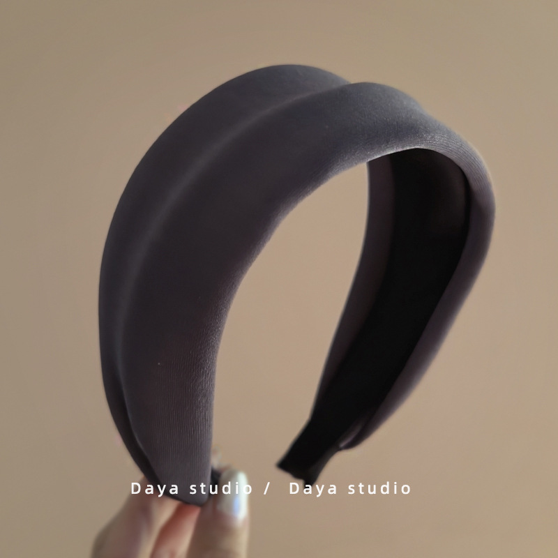 Gray high skull headband
