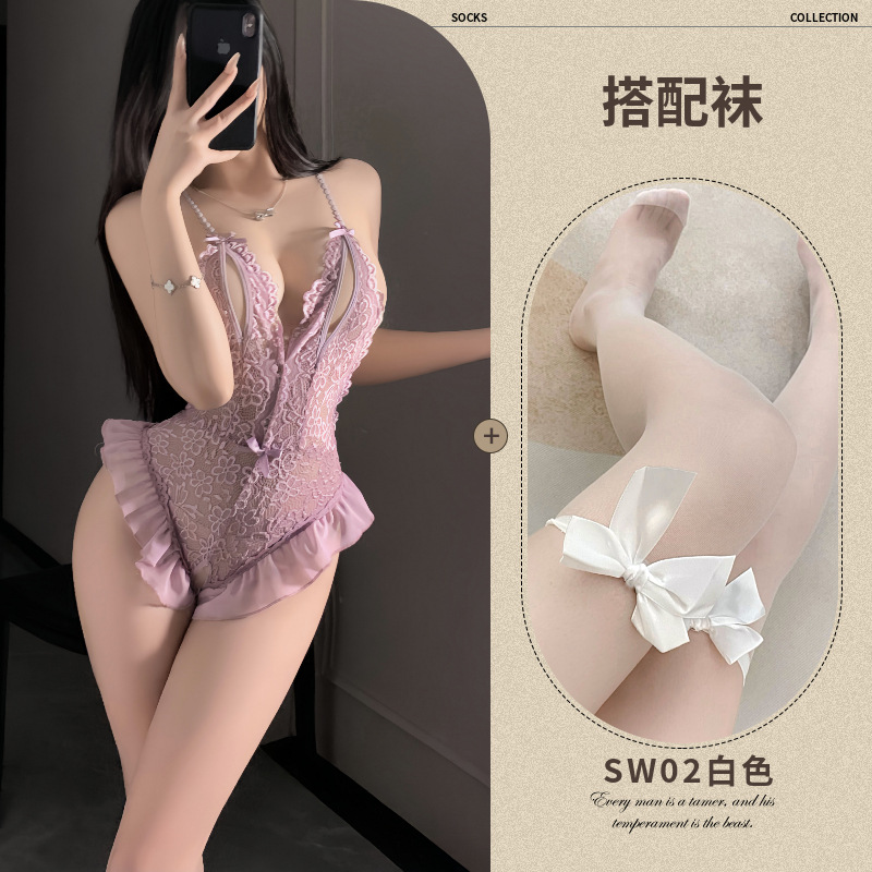 보라색 + 동형양말 (SW02 화이트)