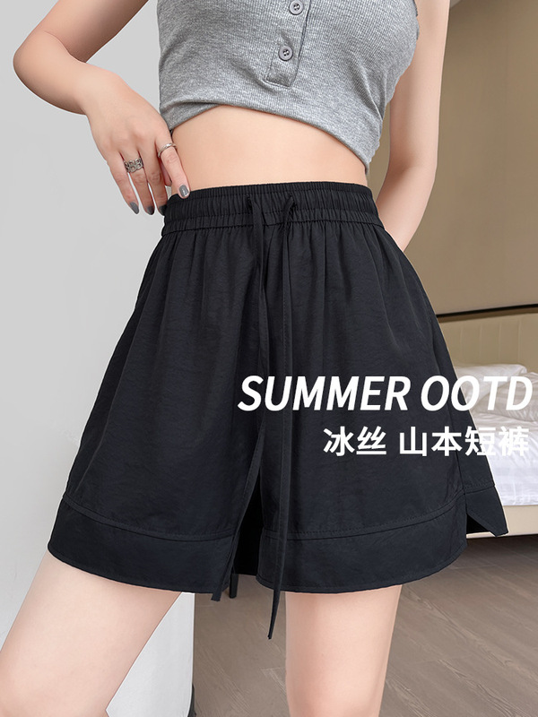 Sports Wide-Leg Five-Point Shorts 2026 Loose Yamamoto Style Women's New Quick-Dry Shorts for Spring and Summer Casual Wear